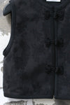 INTO THE EAST 25 Autumn/Winter Dark Jacquard Tassel Lace-Up Jacket/Vest/Shorts ITE-E1DGAW026BL20VE-HEI Vest (E1DGAW027BL20JK)